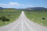 A typical view of Damaraland during the rainy season in March