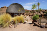 The Mowani Mountain Camp integrates beautifully into the landscape around Twyfelfontein.