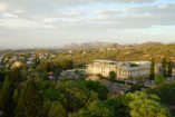 View from the Independence Memorial Museum on the Tintenpalast - the seat of the Parliament of Namibia