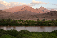 Kunene River at Marienfluss Valley