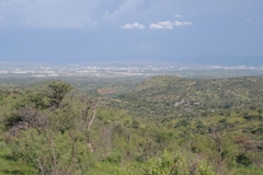 Blick vom Daan Viljoen Park auf Windhoek