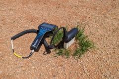 Unsere Messungen der Bodenfeuchte zeigen, dass es im Ringinneren trockener ist als außerhalb