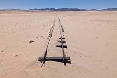 Old narrow-gauge railway near Garub