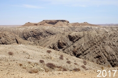Ein typisches Bild des Kuiseb-Canyons zur Trockenzeit in 2017