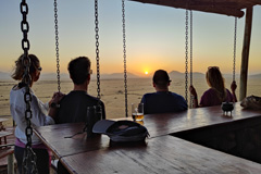 Above the pool there is a small bar from where you can watch the sunset
