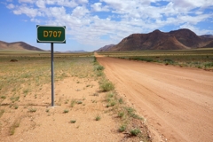 The D707 marks the start of what is perhaps Namibia's most beautiful road