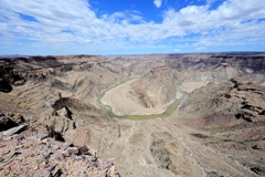 Typical meandering loop of the Fish River Canyon
