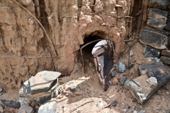 The limestone from the region was converted into quicklime in the kiln
