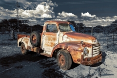 Former transport vehicle of the Namibia Scientific Society, Otjiseva