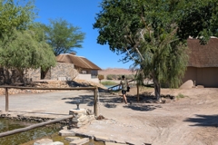 The Norotshama River Resort is located above the river