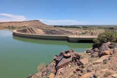 The Naute Dam, with its 450-meter-long dam wall, is the third-largest dam in Namibia after the Neckertal and Hardap dams