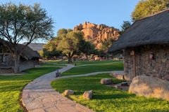 Paths wind through the green oasis