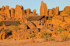 Other houses are located in the middle of rocks