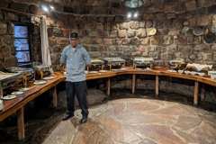 Dinner is very varied