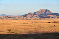 The Rotstock is a prominent mountain in the Namib after which the farm Rostock was originally named
