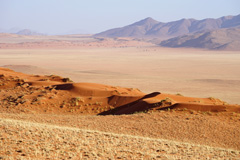 Typical dune landscape and endless expanse near Wolwedans
