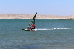 Especially in November, windsurfers from all over the world come to glide across the water as fast as possible