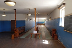 The bowling alley is still fully functional